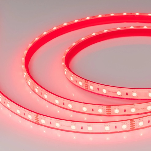 Лента светодиодная герметичная RTW-PFS-B60-13mm 24V RGB (14.4 W/m, IP68, 5060, 5m) (Arlight, 14.4 Вт/м, IP68)