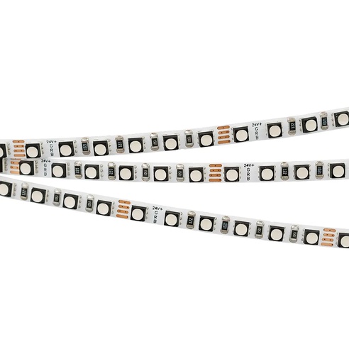 Лента светодиодная MINI-120-24V RGB 5mm (3535, 5m, LUX) (Arlight, 8 Вт/м, IP20)