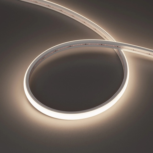 Лента светодиодная герметичная MOONLIGHT-TOP-X320-11x7mm 24V Day4000 (10 W/m, IP65, CSP, 5m, wire x2) (Arlight, Силикон)