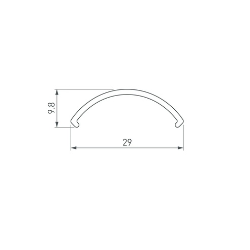Экран ROUND-D36-360-2500 BLACK OPAL  (Arlight, -)