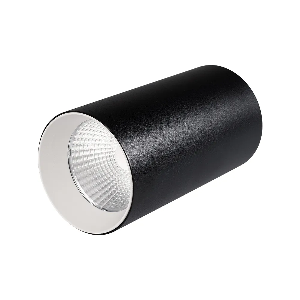 Светильник накладной SP-POLO-R85-1-15W Warm White 40deg (Black, White Ring) (Arlight, IP20 Металл, 3 года)