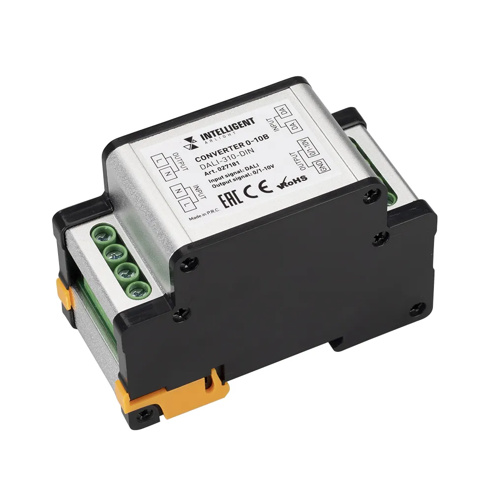 INTELLIGENT ARLIGHT Конвертер 0-10В DALI-310-DIN (AC 230V, DALI, 0-10) (IARL, -) - изображение товара