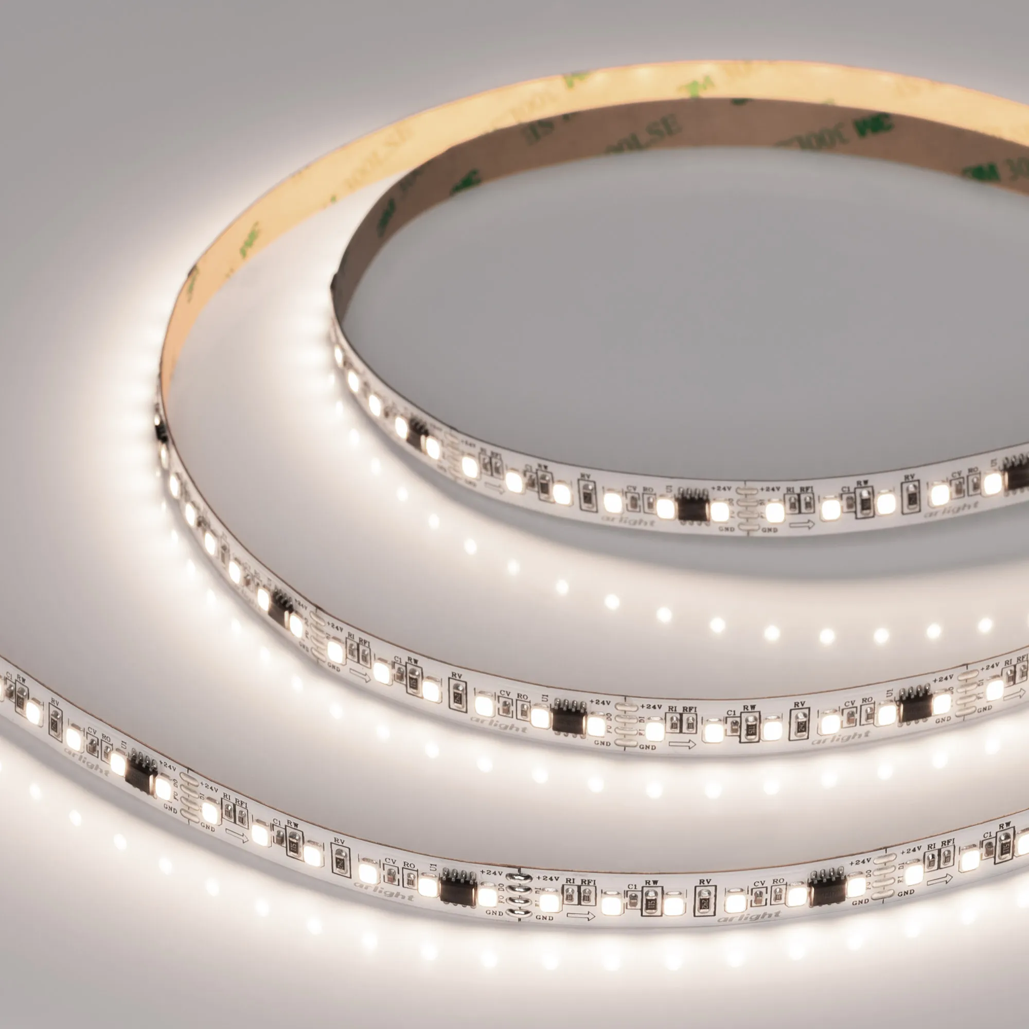 Лента светодиодная SPI-A120-10mm 24V Day4000-PX6-BPT (11 W/m, IP20, 2835, 5m) (Arlight, бегущий огонь)