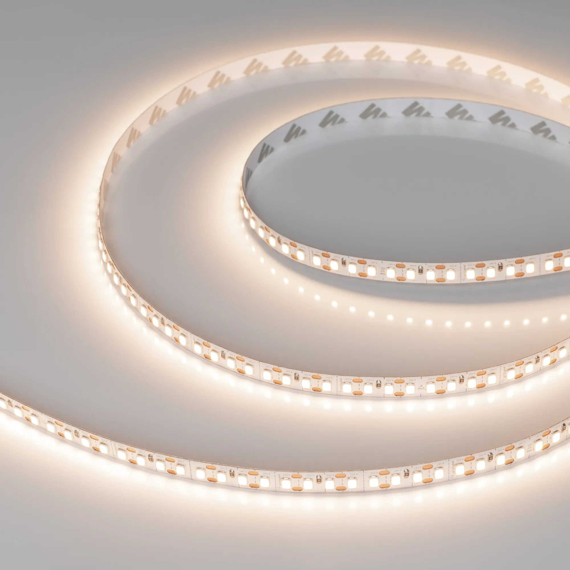 Лента FC-A160-8mm 24V Warm3500-CX1 (14 W/m, IP20, 5m) (Arlight, резка 1 светодиод) - изображение товара