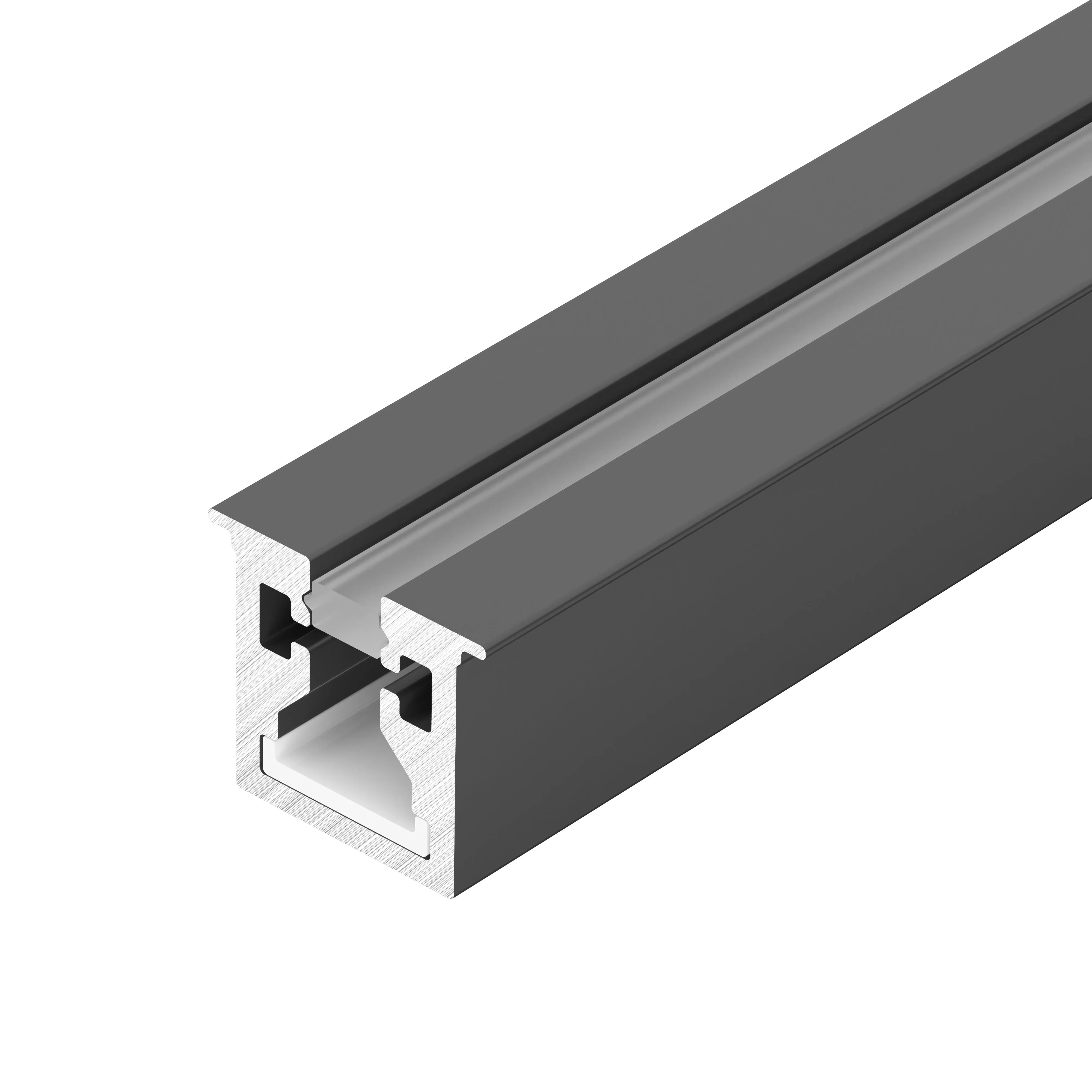 Профиль с экраном SL-MINI-3-H10-F12-2000 IRON GREY (Arlight, Алюминий+пластик)