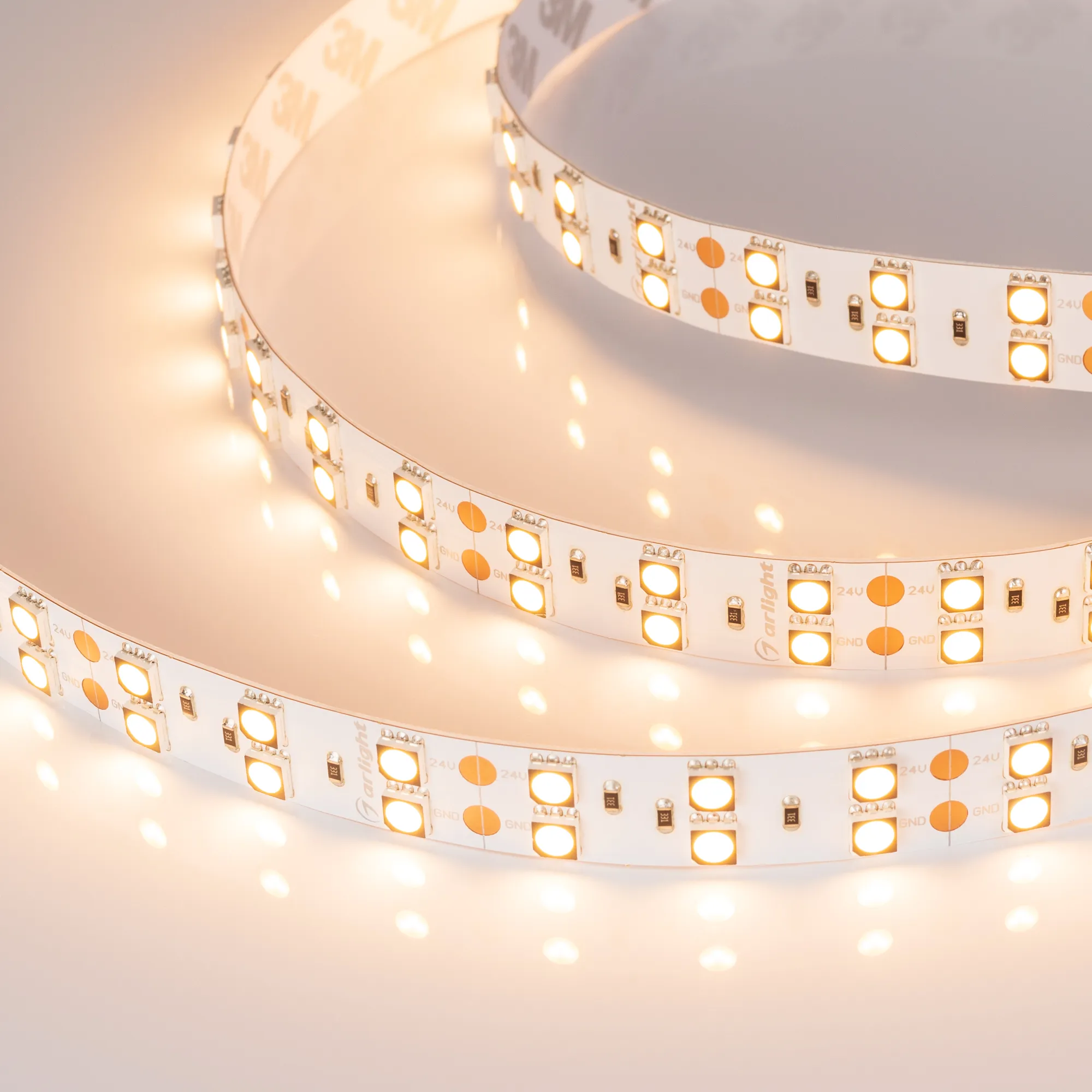 Лента светодиодная RT-B120-15mm 24V Warm3000 CRI98 (28.8 W/m, IP20, 5060, 5m) (Arlight, Открытый) - изображение товара