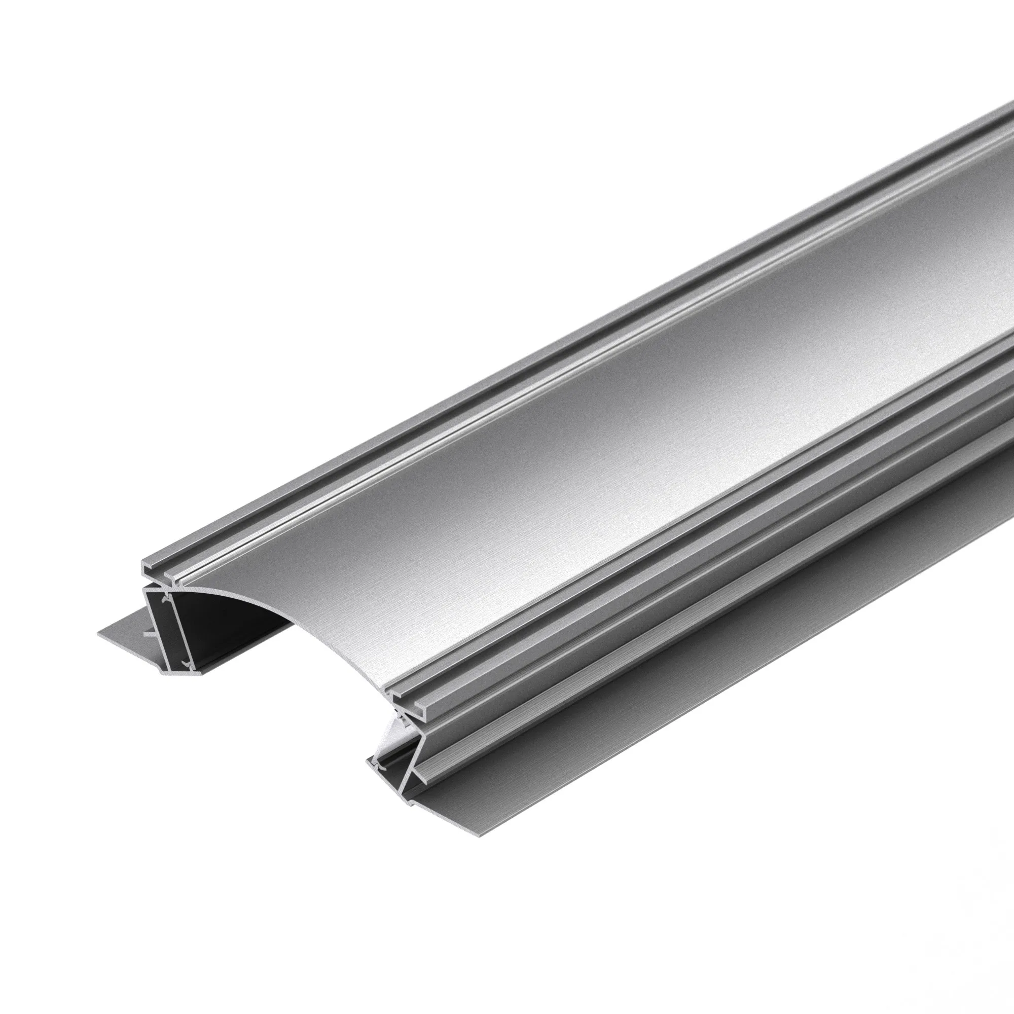 Профиль с экраном ALM-ARC-DOUBLE-2000 ANOD+FROST (Arlight, Алюминий) - изображение товара